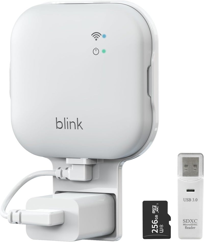 Mamerry 256GB MicroSD Card and Sync Module XR Mount, No-Drilling Mount for Blink Outdoor/Indoor Security Cameras, USB-C Cable, SD Card Reader (Sync Module XR Not Included) - Image 1